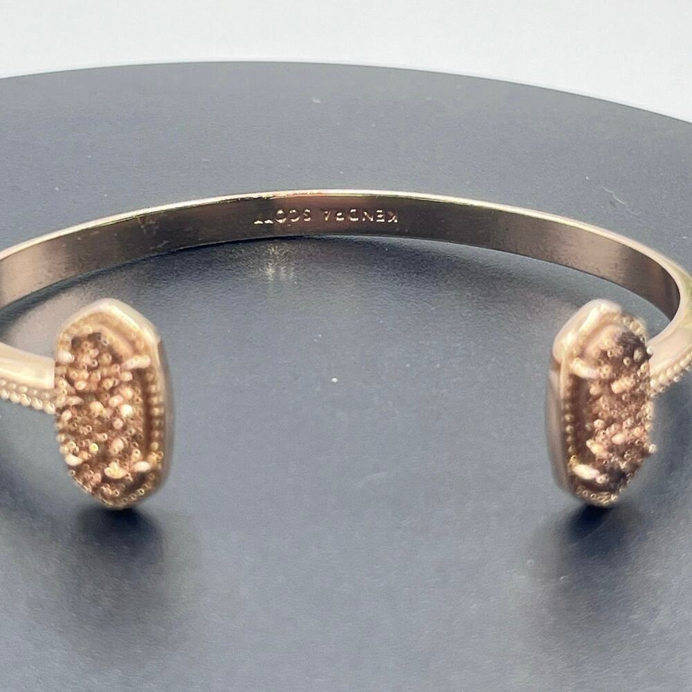 Kendra Scott Elton Rose gold Rose Drusy Cuff Adjustable
Bracelet‎